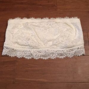 Aerie White Bandeau Bra